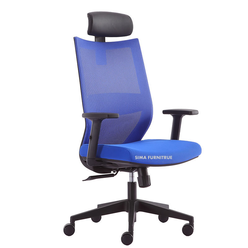 Popular Black gray office multi-functional manager swivel chair