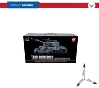 Voie noire militaire contrôlée lancement 1/16 réservoir rc avec son
