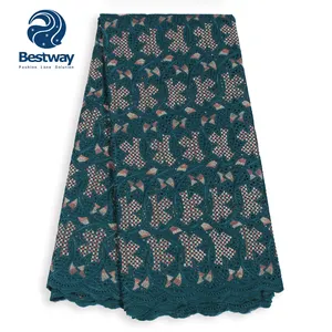 Bestway अफ्रीकी स्विस Voile कपड़े शादी के लिए