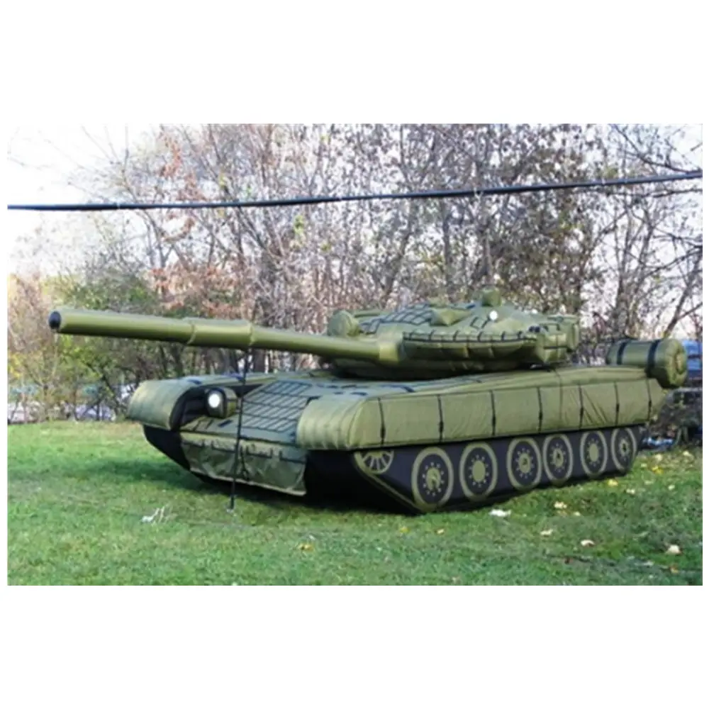 ยักษ์พองกองทัพถังสำหรับขาย, inflatable ถัง decoy, paintball inflatable tank สำหรับขาย