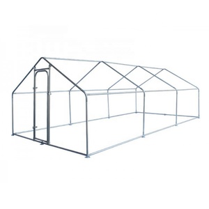 Gallinero <span class=keywords><strong>de</strong></span> Tubo Galvanizado <span class=keywords><strong>de</strong></span> 25 mm, Extra Grande, Transpirable, con Cubierta, Nuevo Diseño - Product Image 3