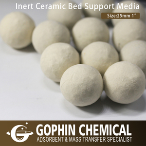China Proveedor Bola De Cerámica Inerte 25mm Para Soporte de Catalizador de Los Medios de comunicación - Product Image 1