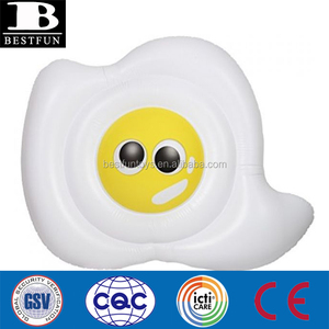 Extra Large Fried Egg Gonflable Lilo Lounger Heavy Duty PVC Water Mat Pool Float Chaise Lounge pour Adultes Nouveauté Summer Fun - Product Image 2