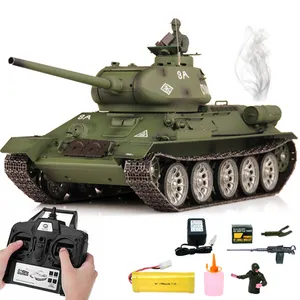 Soviet Union Medium tank 2.4G 1:16 T-34 RC tank with smoking tank Henglong 3909-1Professional