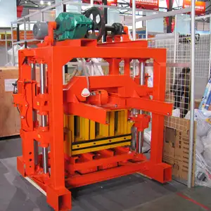 Lồng vào nhau máy đúc gạch trong Malaysia QTJ4-40B2 Hollow gạch máy móc Nhật Bản sử dụng thương hiệu hàng đầu bê tông máy gạch