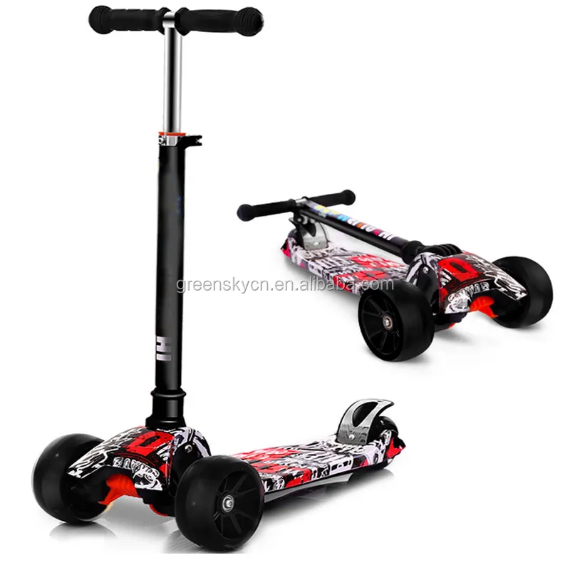 New 4 wheels scooter high quality foldable kids kick scooter frog kick scooter