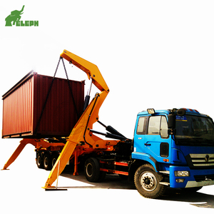 Truk derek kontainer 3 AS, truk Trailer pengangkat samping 20ft 40ft