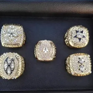 <span class=keywords><strong>Dallas</strong></span> <span class=keywords><strong>Cowboys</strong></span> <span class=keywords><strong>Championship</strong></span> <span class=keywords><strong>Ring</strong></span> Atacado Gemstone Liga Anéis Sem Caixa De Madeira - Product Image 5