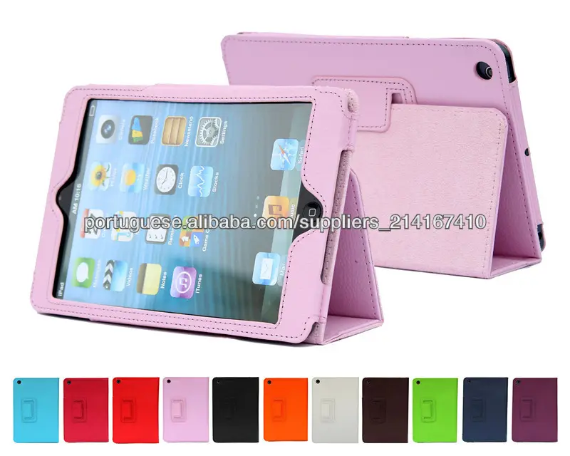 Protector carteira Tablet suporte Flip Caso para iPad Mini 2