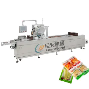 Leadworld Automatic packaging machine fruit vegetable meats vacuum packaging of etc popular thermoforming vacuum packing machine