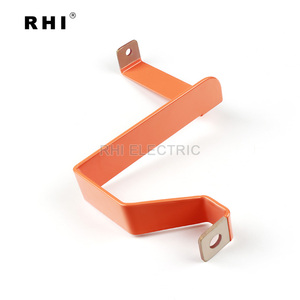 Barre omnibus en cuivre isolé de haute qualité revêtue d'époxy orange pour les accessoires de batterie de véhicule à énergie nouvelle - Product Image 3