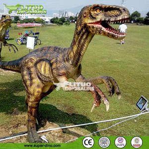 Velociraptor Animatronic d'intérieur réaliste en silicone pour <span class=keywords><strong>l</strong></span>'utilisation du parc <span class=keywords><strong>de</strong></span> trampoline <span class=keywords><strong>de</strong></span> jardin éducatif d'aéroport - Product Image 6
