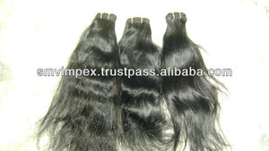 Cheveux humains 100% naturels Remy Ewaving d'Inde. Cheveux indiens. Tissage naturel de cheveux humains bruts d'Inde - Product Image 6