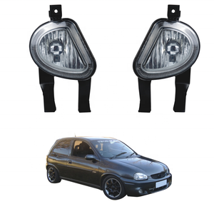 Nuovo Faro Fendinebbia TX OEM per <span class=keywords><strong>Opel</strong></span> <span class=keywords><strong>Corsa</strong></span> B 1993-2000, Ricambio in Plastica <span class=keywords><strong>Nera</strong></span> - Product Image 1