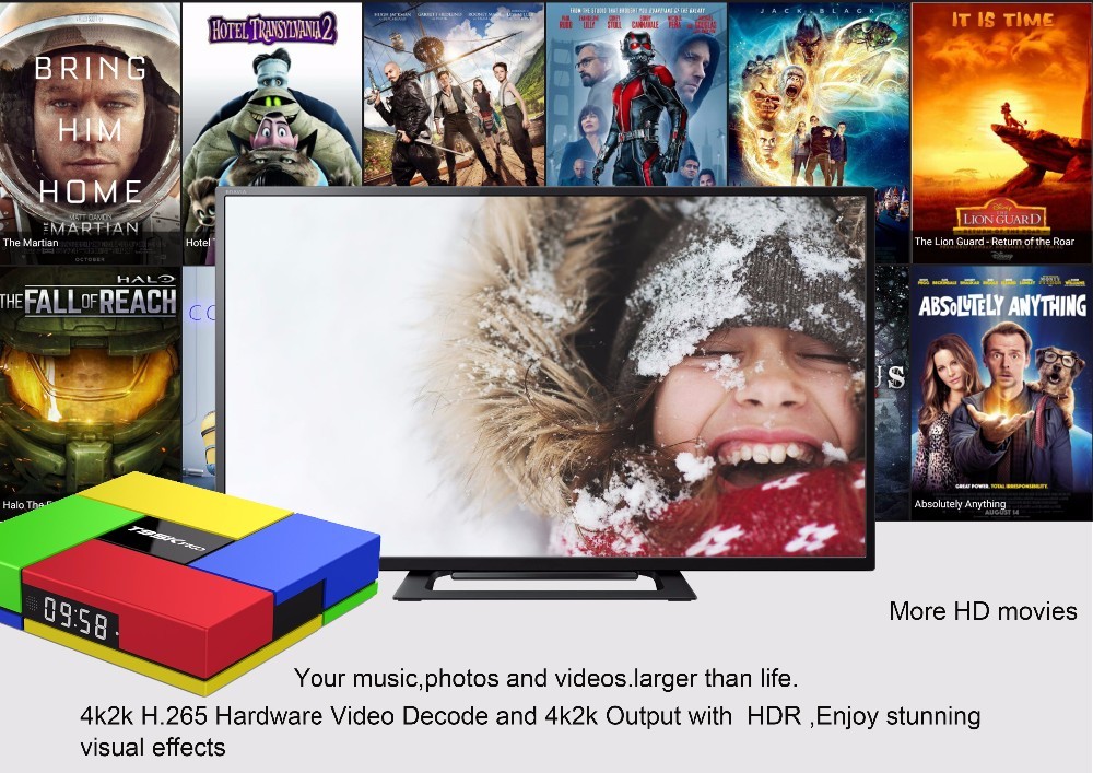 T95K Pro Android 6.0 TV Box Amlogic S912 Octa Core 2 GB/16 GB 4 K HD Dual WiFi 2.4G/5G Bluetooth 4.0 Set-Top Box