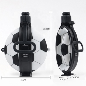 Botella de agua plegable de silicona con forma de balón de fútbol, regalos promocionales para la <span class=keywords><strong>Copa</strong></span> Mundial, personalizada. - Product Image 4