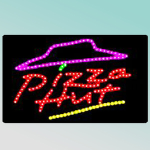 Letrero Luminoso LED Acrílico de <span class=keywords><strong>Pizza</strong></span> Hut con Certificación CE RoHS, 60x30x2.5cm, con <span class=keywords><strong>la</strong></span> Palabra 'Abierto' - Product Image 1