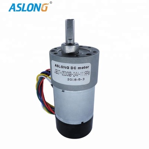Mini moteur électrique à engrenages cc JGB37-3530GB avec encodeur et couvercle Moteur à engrenages cc 37mm Sortie d'arbre excentrique pour bricolage - Product Image 2