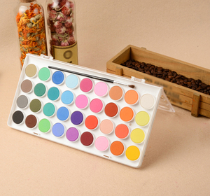 Shanghai proveedor artista acuarela pintura set 12 16 <span class=keywords><strong>28</strong></span> 36 colores de <span class=keywords><strong>la</strong></span> paleta de acuarela pastel para el arte - Product Image 4