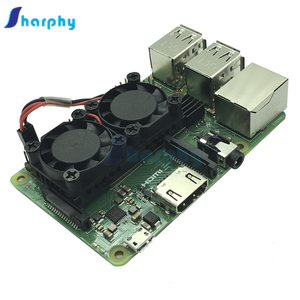 Raspberry Pi 3B Dual-Fan-Kühlkörper-Entwicklungs platine CPU Luftgekühltes Kühlkörper modul 51*25*13MM - Product Image 2