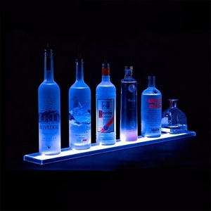 Magasin d'<span class=keywords><strong>alcool</strong></span> personnalisé acrylique LED lumières bière vin bouteilles présentoir support <span class=keywords><strong>mural</strong></span> <span class=keywords><strong>alcool</strong></span> vin affichage <span class=keywords><strong>mural</strong></span> - Product Image 3