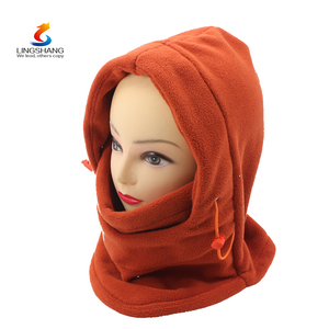 Mode 6-en-1 Polyvalent Polaire Cache-Cou Femmes Hommes Polaire Snood Chapeau Cou Warmer Ski - Product Image 1