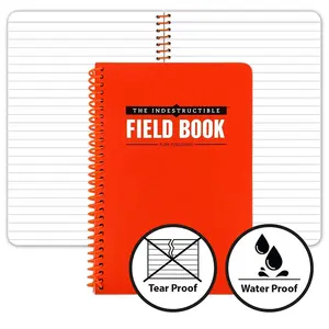 Groothandel Onverwoestbaar Waterdicht Scheurvast Weerbestendig Spiraal Gebonden Veld Papier Hard Cover Notebook 4.875X7.25 Inch