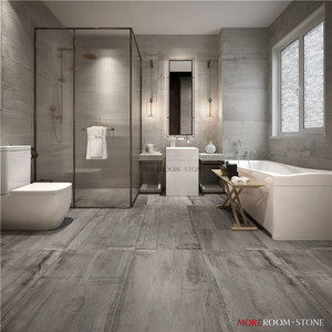 Piastrelle in Porcellana Smaltata Antiscivolo MOREROOM STONE Grigio Chiaro per Pavimenti del <span class=keywords><strong>Bagno</strong></span> - Product Image 3