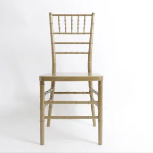 Affordable Clear Gold Resin Stackable Chiavari Chair/Tiffany Chair Acrylic