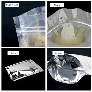 13*20cm Custom Dry Food Candy Nuts Plastic Packaging Bags With One Side Transparent Window - Product Image 6