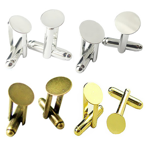 Beadsnice-Juego de <span class=keywords><strong>mancuernas</strong></span> de cobre, diseño hecho a mano, compra de joyería de China, gemelos traseros, fabricación de piezas ID4743 - Product Image 1