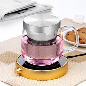 Manuelles Blasen Starke doppelwandige Glas wasser flasche Gesunder Tee-Aufguss Becher Becher Reise becher mit Edelstahls ieb - Product Image 2