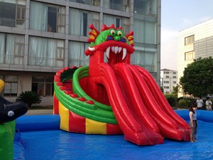 <span class=keywords><strong>Parc</strong></span> aquatique commercial géant gonflable de glissière d'eau avec la piscine sur la promotion professionnelle d'utilisation de lac de plage de <span class=keywords><strong>parc</strong></span> aquatique de terre - Product Image 5