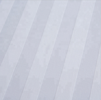Fournitures professionnelles en gros, tissu en coton égyptien 100% certifié OEKO-TEX, tissé, 250TC, 300TC, satin uni rayé, pour literie d'hôtel