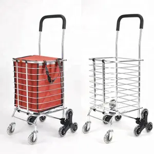 china supplier easy to fold shopping push trolley shopping cart