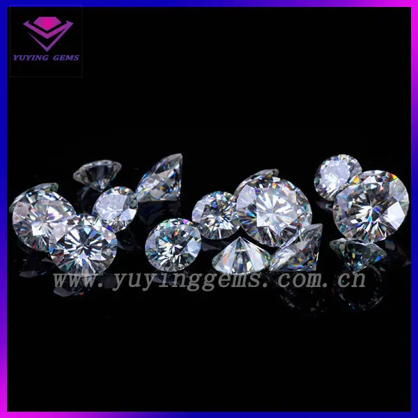 La russie produit chaud résistant à la chaleur blanc, cz. 1mm à 10mmimitation diamant pierres