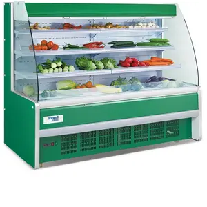 Refrigerador de ar de refrigeração da unidade chiller mostrar geladeira legumes frutas