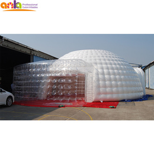 Tenda Gelembung Tiup Raksasa Luar Ruangan Promosi Transparan Terowongan Jelas untuk Iklan Pesta Pernikahan - Product Image 4