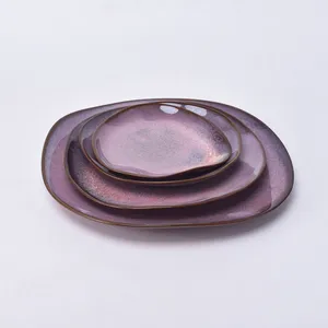 Bulk dinnerware cheap purple small porcelain snack tapas serving dish