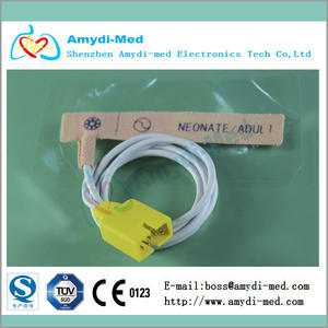 Desechable MEK SpO2 sensor de, Recién nacido / adultos, No tejido, 0.9 m, Db, 6 pin - Product Image 1