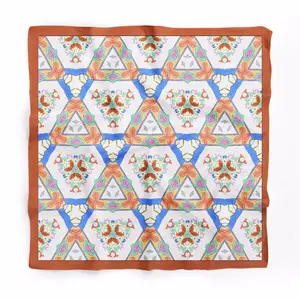 Custom Design Print Square Handkerchief 100% Pure Silk Scarf