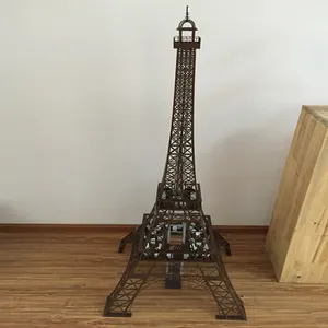 Estátua de aço inoxidável com torre eifel personalizada, moderna