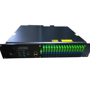 एफटीटीएच CATV GPON 1550nm EDFA डब्ल्यूडीएम 8 16 32 पोर्ट 19dBm 23dBm फाइबर ऑप्टिकल एम्पलीफायर EDFA