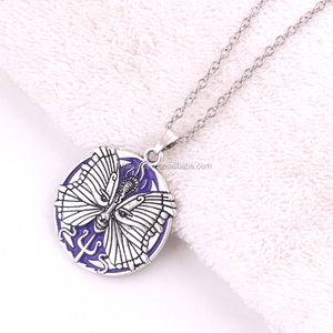 Collana con Ciondolo Dea PSYCHE di Huilin Jewelry, Amuleto SOUL Neptune a Forma di Farfalla - Product Image 4