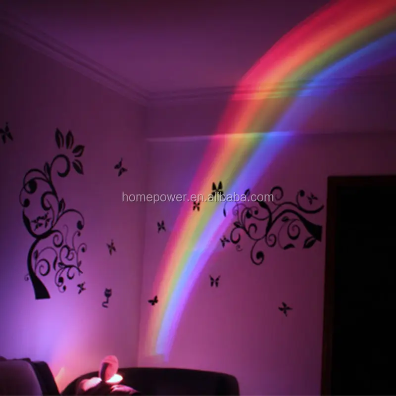 Led Rainbow Projector Lamp Night Light