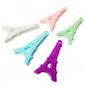 Al por mayor 44mm Color Pastel <span class=keywords><strong>resina</strong></span> Flatback Eiffel Towers <span class=keywords><strong>cabujones</strong></span> <span class=keywords><strong>de</strong></span> encantos - Product Image 1