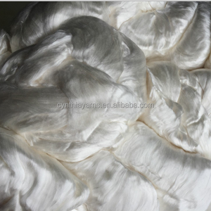 Cynthia di Grado Superiore Naturale Roving 100% di Seta Roving Nat Bianco - Product Image 2