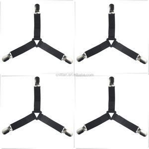 3 Modèle Triangle Lit Feuille Clip Porte-Pinces À Lit Couverture Attaches avec des Agrafes En Métal (Lot de 4)-Gardez Votre Feuille en Place! - Product Image 2
