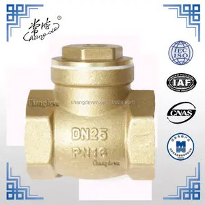 Tembaga Pvc Swing Check Valve Dn 15 Pn16 Dibuat Di Cina Kupu-kupu Wafer Check Valve