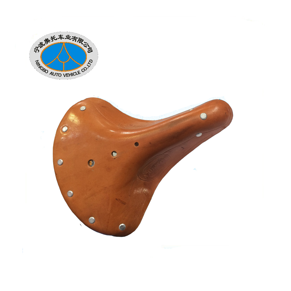 Кожаное седло для велосипеда, изготовлено китайской фабрикой